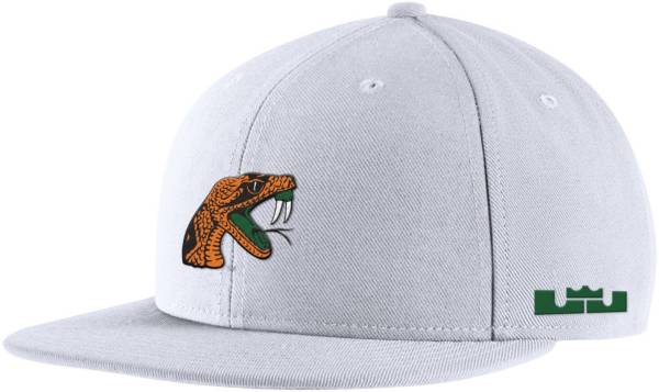 Nike x LeBron James Men's Florida A&M Rattlers White Snapback Hat