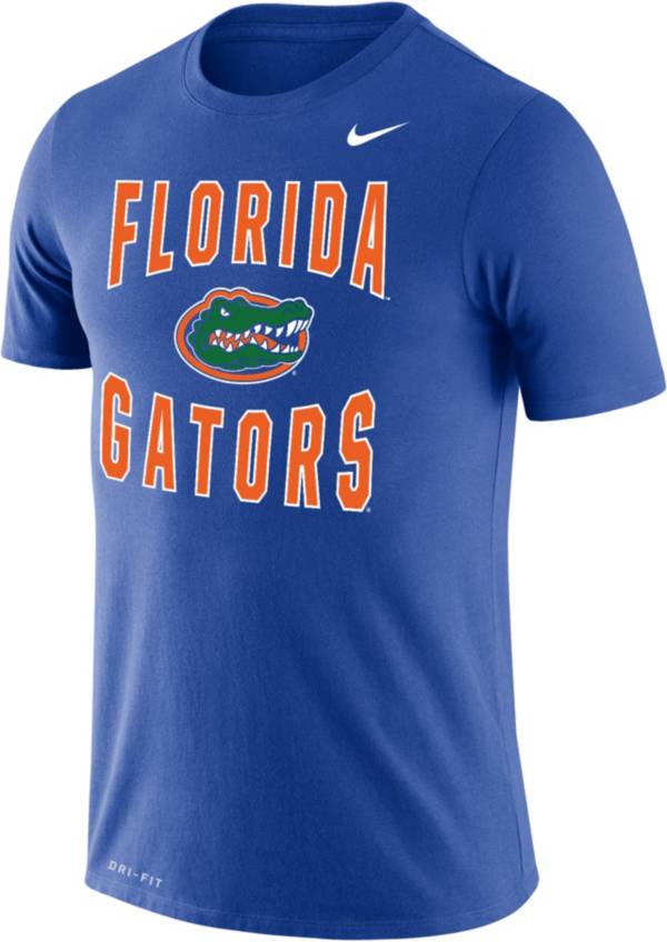 Nike Men's Florida Gators Blue Dri-FIT Legend Wordmark T-Shirt