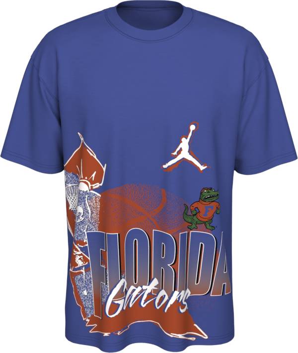 Jordan Men's Florida Gators Blue Max90 90's Basketball T-Shirt