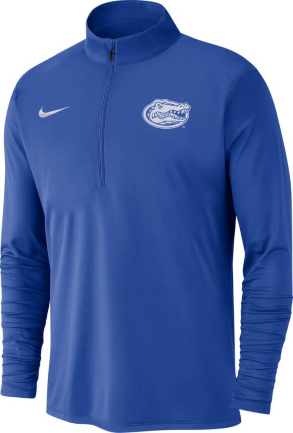 Nike Men's Florida Gators Blue Dri-FIT Pacer Quarter-Zip Shirt