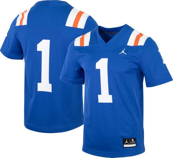 Jordan Men's Florida Gators #1 Blue Throwback Football Jersey product image