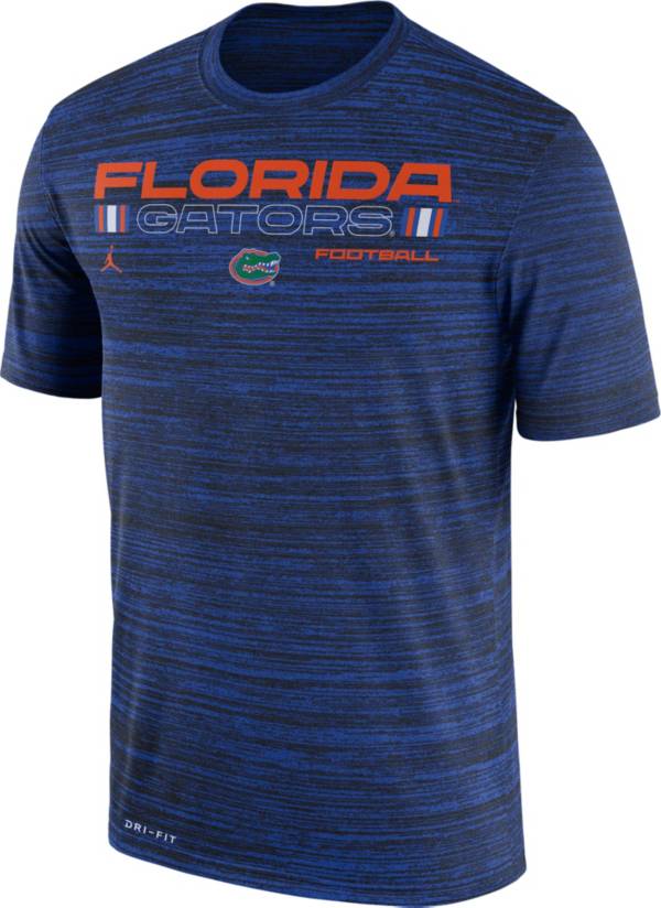 Jordan Men's Florida Gators Blue Velocity Legend Football T-Shirt