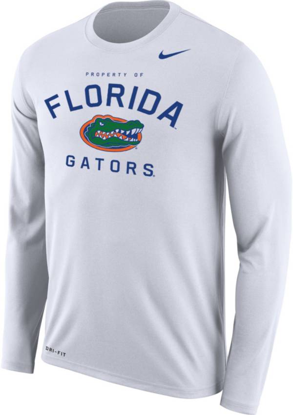 Nike Men's Florida Gators White Dri-FIT Legend Long Sleeve T-Shirt product image