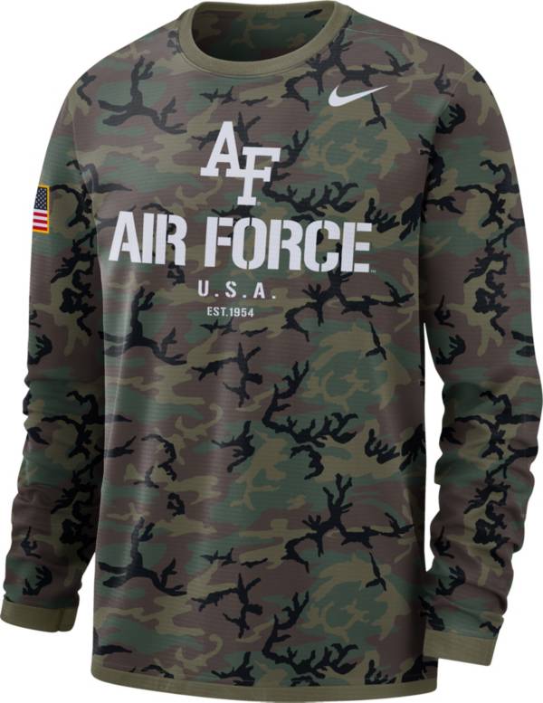 Nike Men's Air Force Falcons Camo Military Appreciation Long Sleeve T-Shirt