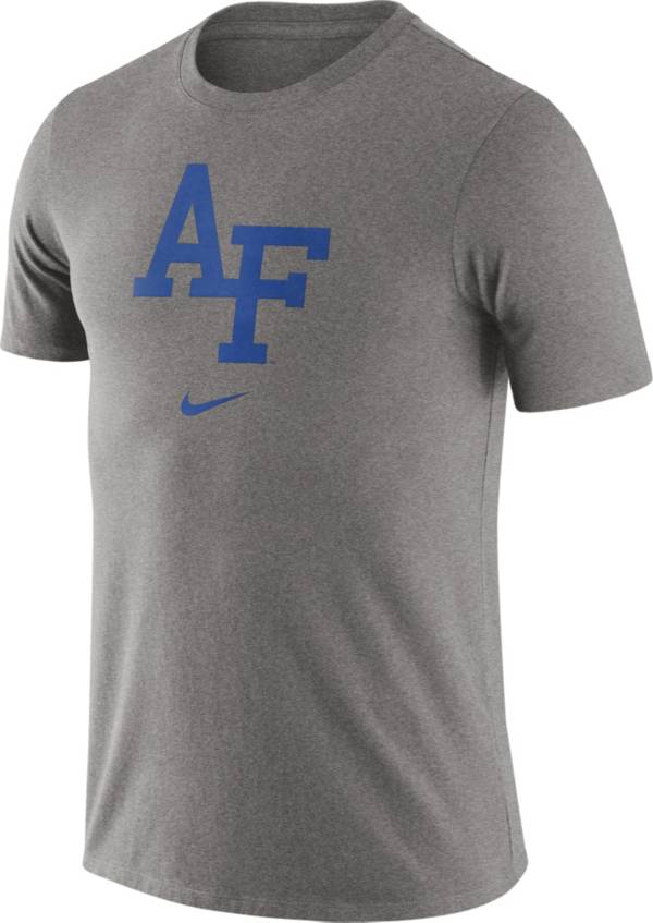 Nike Men's Air Force Falcons Grey Essential Logo T-Shirt