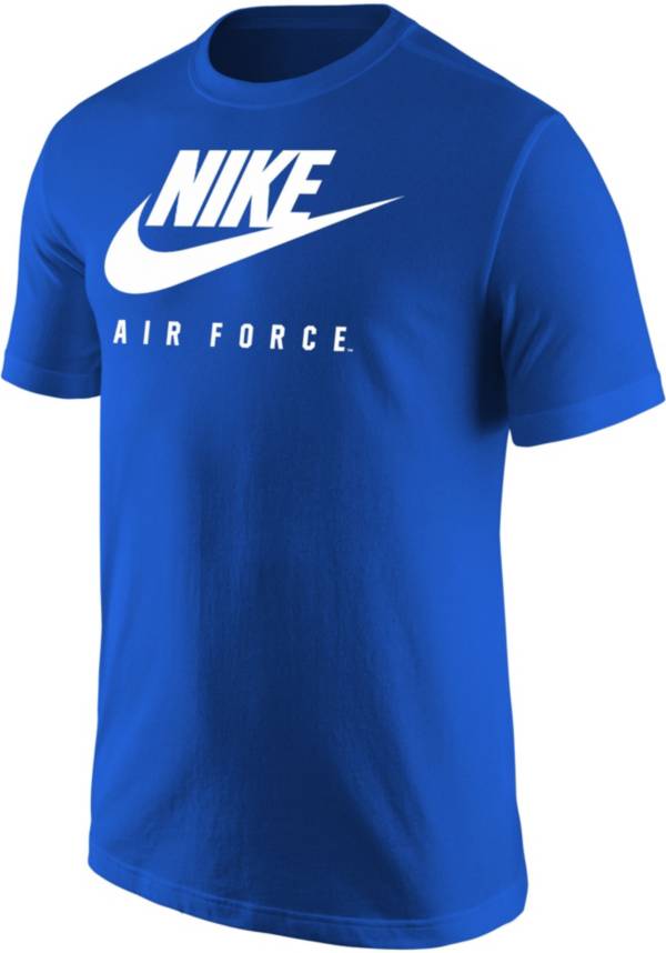 Nike Men's Air Force Falcons Blue Futura T-Shirt