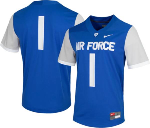 Nike Men's Air Force Falcons #1 Blue Game Vapor Untouchable Football Jersey