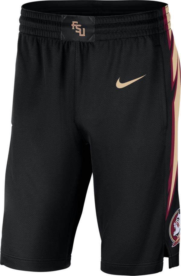 Nike Men's Florida State Seminoles Replica Basketball Black Shorts