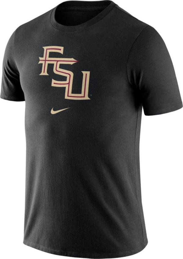 Nike Men's Florida State Seminoles Essential Logo Black T-Shirt