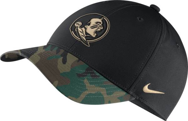 Nike Men's Florida State Seminoles Black/Camo Military Appreciation Adjustable Hat product image