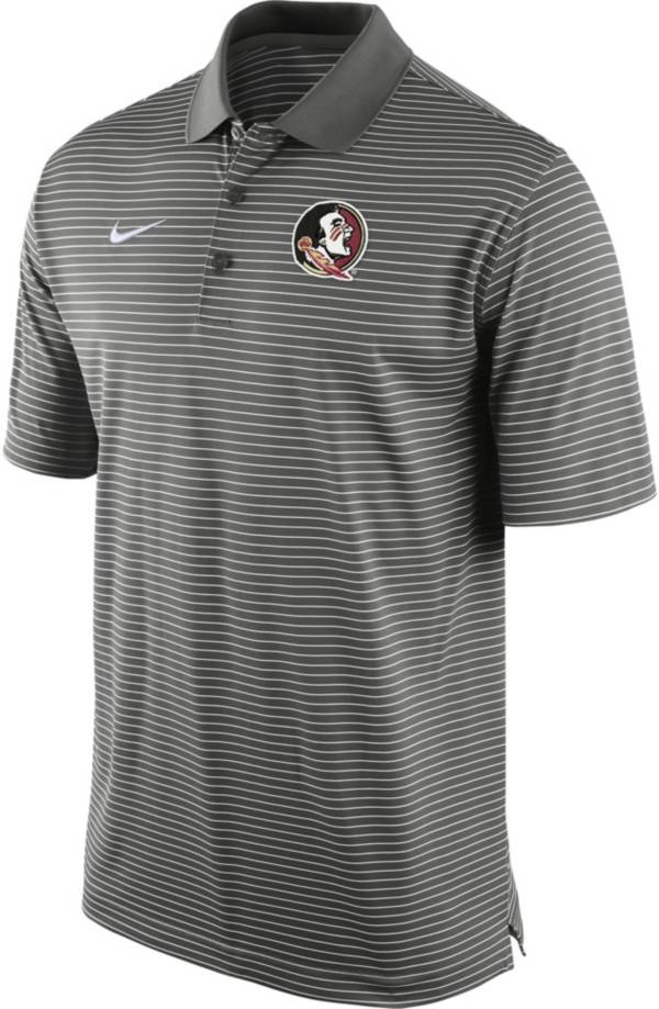 Nike Men's Florida State Seminoles Grey Stadium Polo