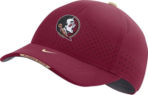 Nike Men's Florida State Seminoles Garnet AeroBill Swoosh Flex Classic99 Football Sideline Hat