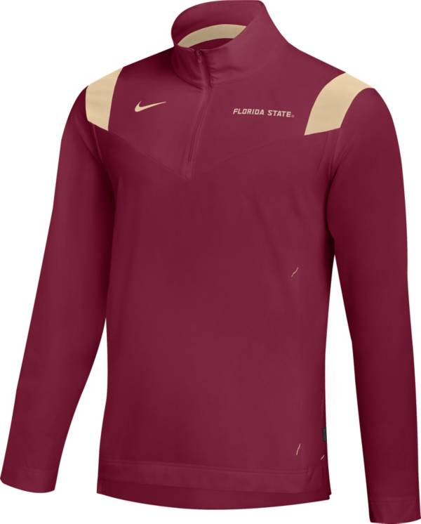 Nike Men's Florida State Seminoles Garnet Football Sideline Coach Lightweight Jacket