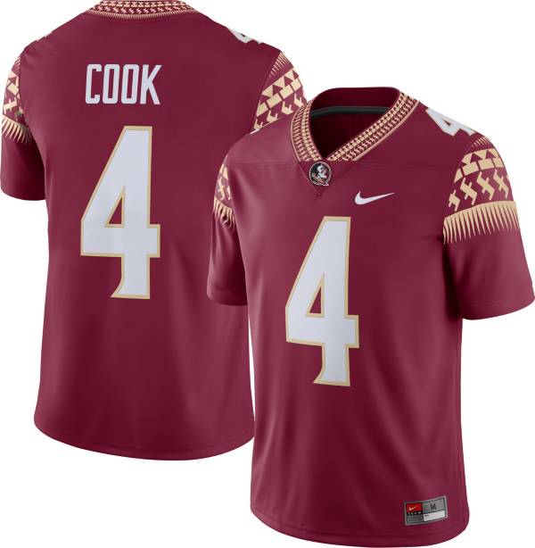 Nike Men's Florida State Seminoles Dalvin Cook #4 Garnet Dri-FIT Game Football Jersey product image