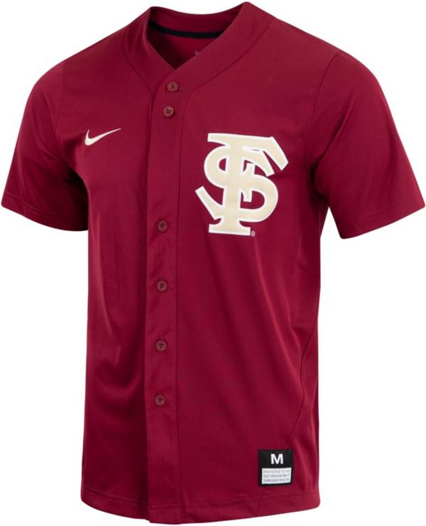Nike Men's Florida State Seminoles Garnet Dri-FIT Replica Baseball Jersey