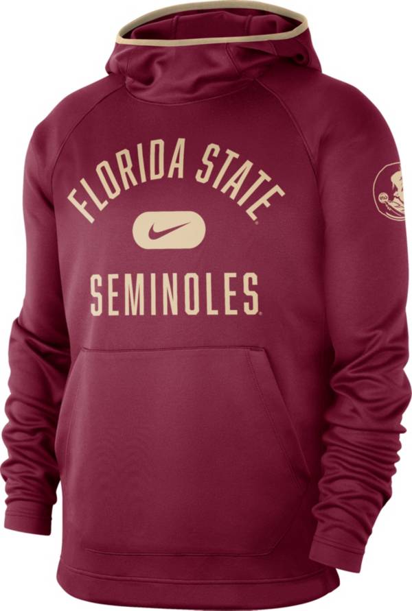 Nike Men's Florida State Seminoles Garnet Spotlight Basketball Pullover Hoodie