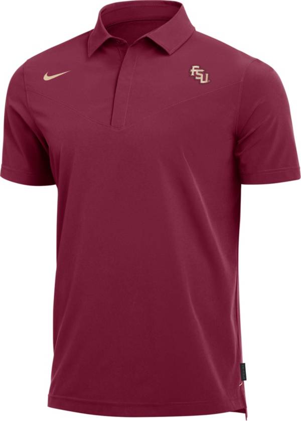 Nike Men's Florida State Seminoles Garnet Dri-FIT Football Sideline UV Polo