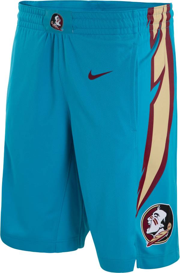 Nike Men's Florida State Seminoles Turquoise Replica Basketball Shorts