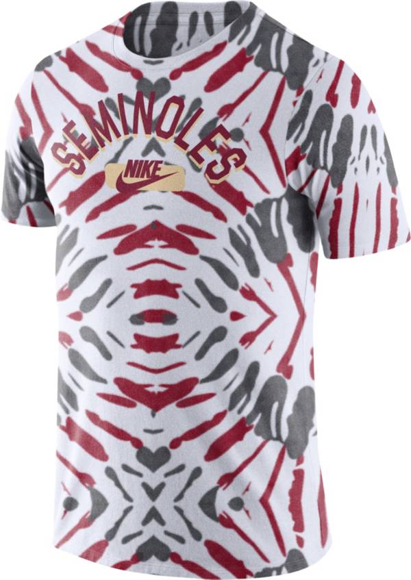 Nike Men's Florida State Seminoles White Tie-Dye Festival T-Shirt
