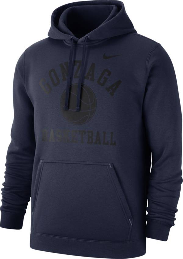 Nike Men's Gonzaga Bulldogs Blue Basketball Club Fleece Pullover Hoodie