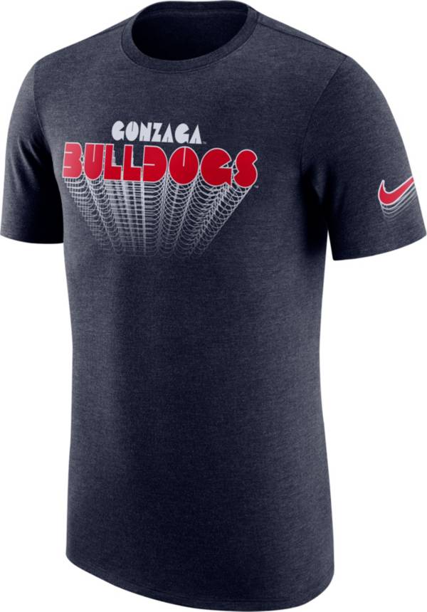 Nike Men's Gonzaga Bulldogs Blue Tri-Blend T-Shirt