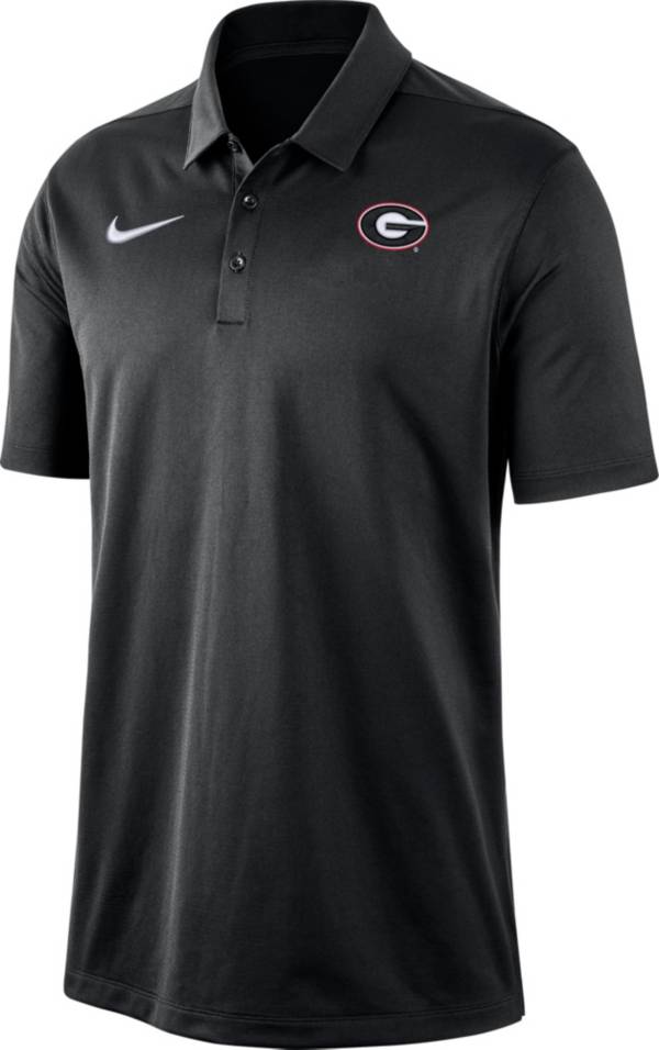 Nike Men's Georgia Bulldogs Dri-FIT Franchise Black Polo