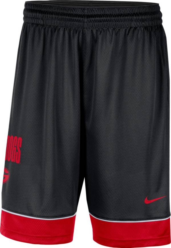 Nike Men's Georgia Bulldogs Black Dri-FIT Basketball Shorts