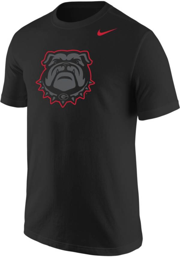 Nike Men's Georgia Bulldogs Black Dawg Logo Core Cotton Graphic T-Shirt