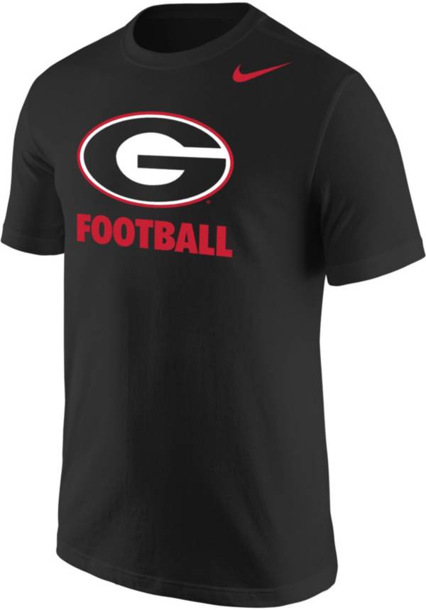 Nike Men's Georgia Bulldogs Black Football Core Cotton T-Shirt