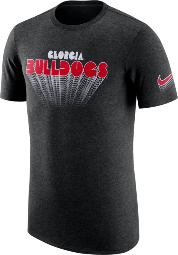 Nike Men's Georgia Bulldogs Black Tri-Blend T-Shirt