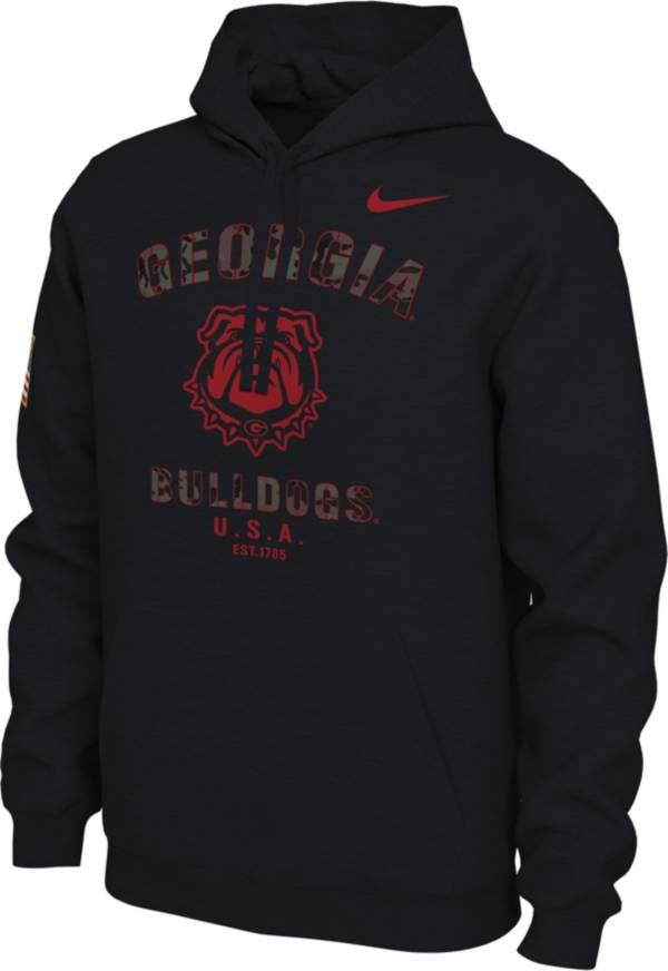 Nike Men's Georgia Bulldogs Veterans Day Black Pullover Hoodie