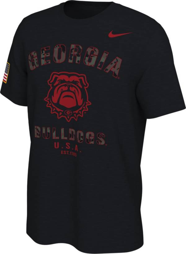 Nike Men's Georgia Bulldogs Veterans Day Black T-Shirt