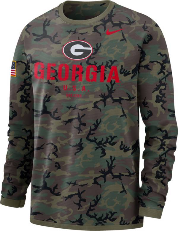 Nike Men's Georgia Bulldogs Camo Military Appreciation Long Sleeve T-Shirt