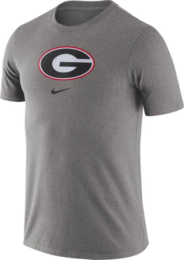 Nike Men's Georgia Bulldogs Grey Essential Logo T-Shirt