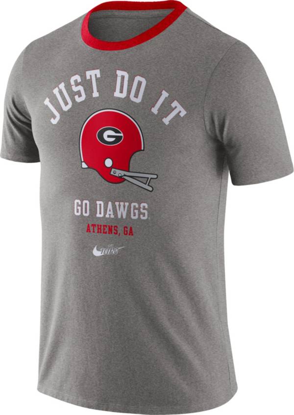 Nike Men's Georgia Bulldogs Grey Dri-FIT Vault Helmet Logo T-Shirt product image