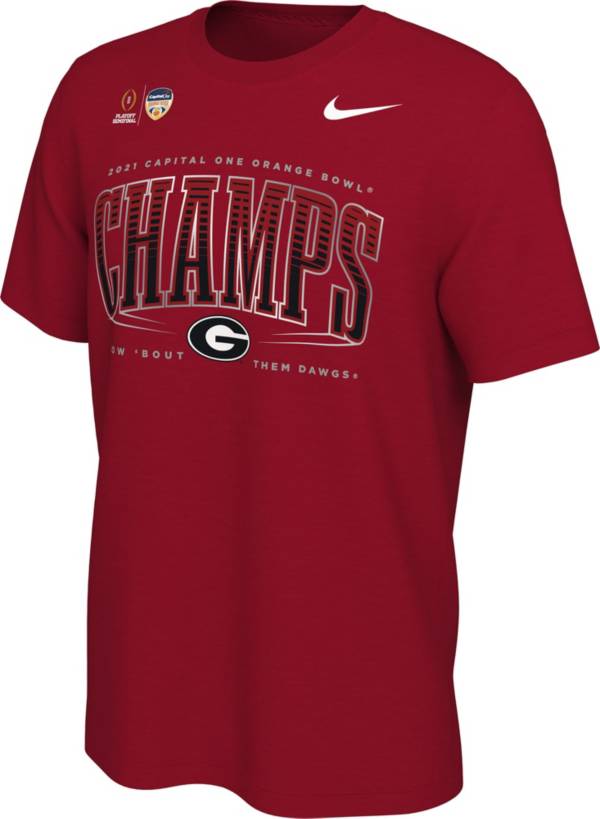 Nike 2021 Capital One Orange Bowl Champions Georgia Bulldogs Locker Room T-Shirt