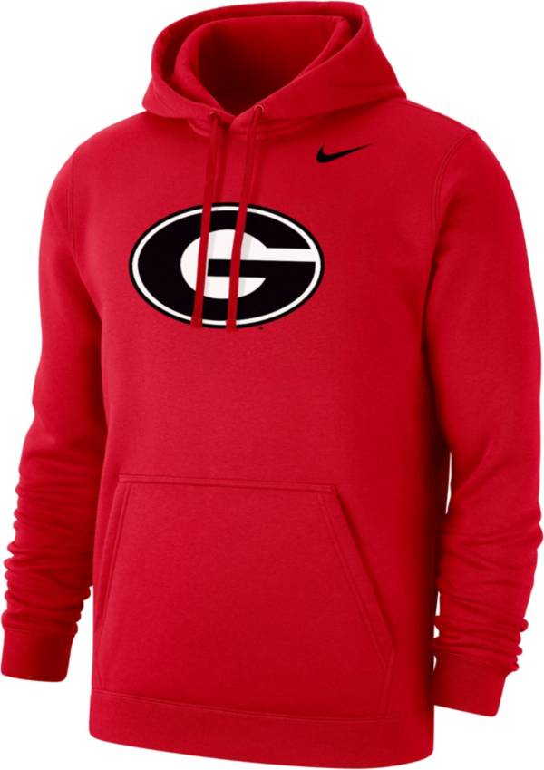 Nike Men's Georgia Bulldogs Red Club Fleece Pullover Hoodie