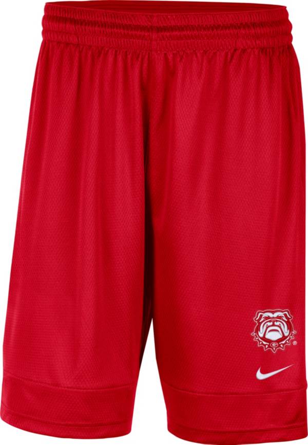 Nike Men's Georgia Bulldogs Red Dri-FIT Fast Break Shorts