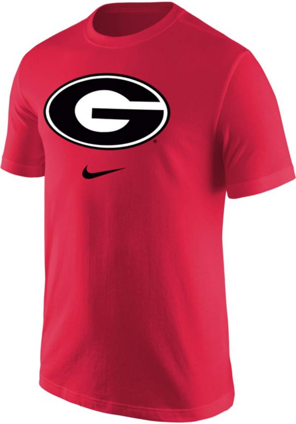 Nike Men's Georgia Bulldogs Red Core Cotton Logo T-Shirt