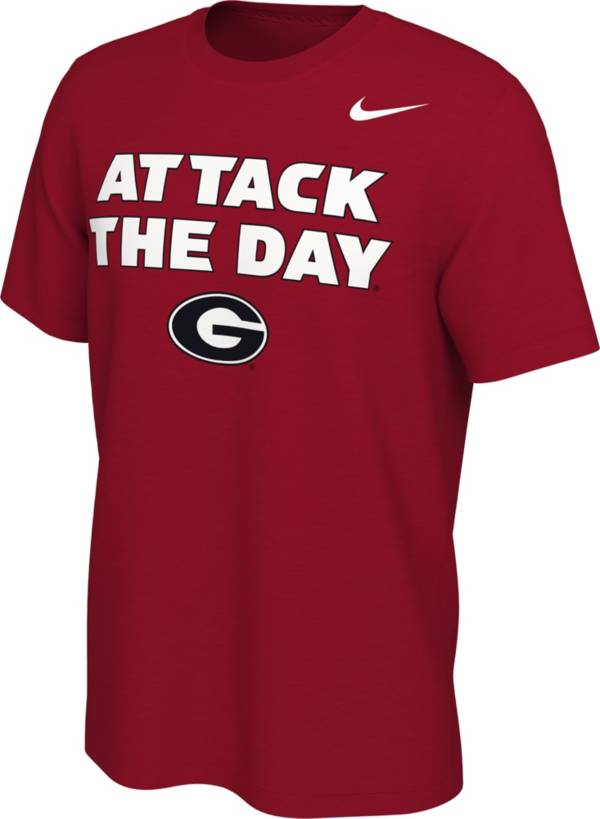 Nike Men's Georgia Bulldogs Red Attack the Day Mantra T-Shirt