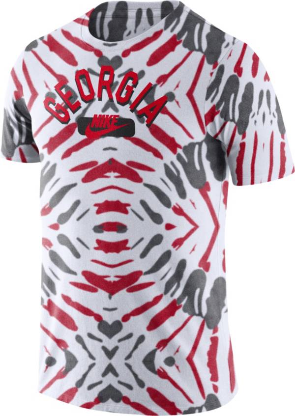 Nike Men's Georgia Bulldogs White Tie-Dye Festival T-Shirt