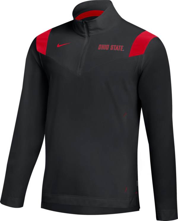 Nike Men's Ohio State Buckeyes Football Sideline Coach Lightweight Black Jacket