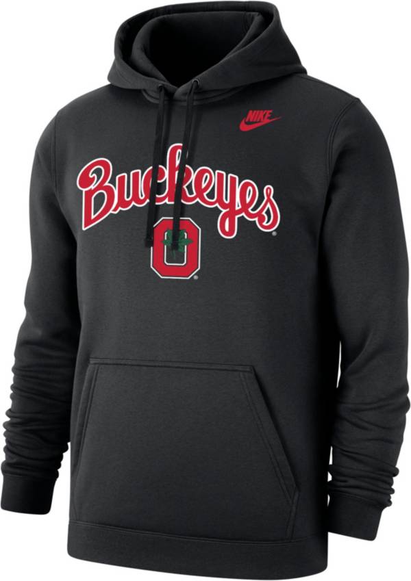 Nike Men's Ohio State Buckeyes Black Club Fleece Pullover Hoodie