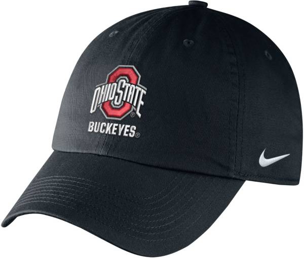 Nike Men's Ohio State Buckeyes Campus Adjustable Black Hat