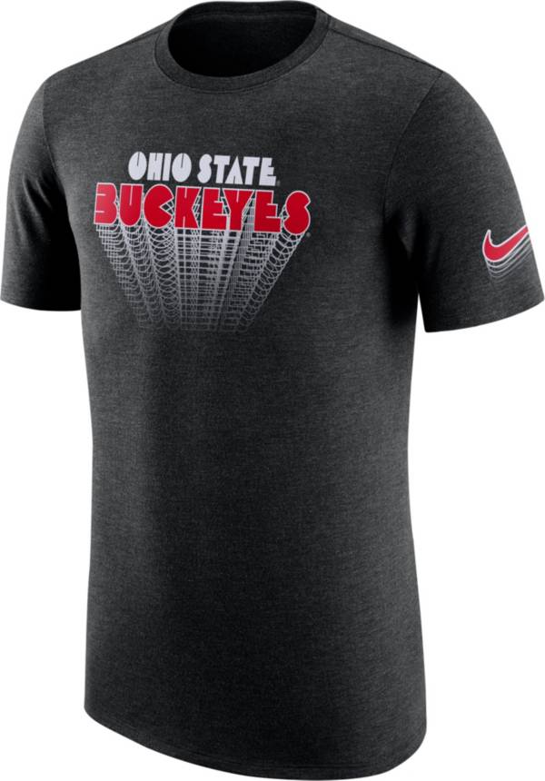 Nike Men's Ohio State Buckeyes Black Tri-Blend T-Shirt