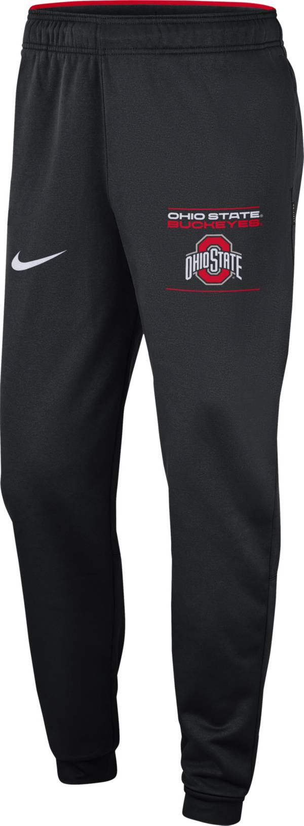 Nike Men's Ohio State Buckeyes Football Sideline Therma Black Pants