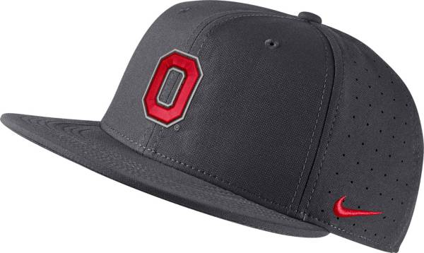 Nike Men's Ohio State Buckeyes Gray AeroBill Fitted Hat