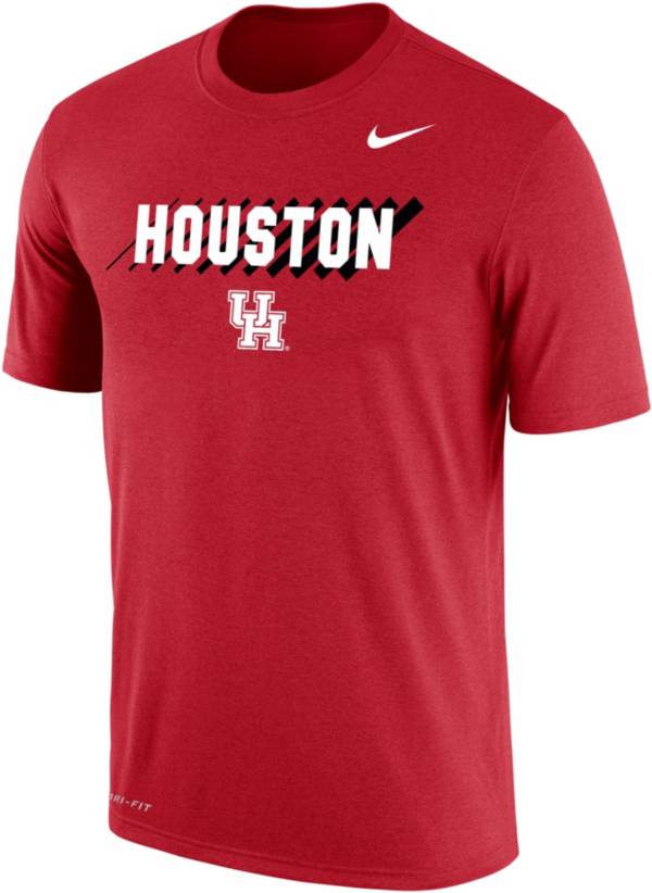 Nike Men's Houston Cougars Red Dri-FIT Cotton T-Shirt