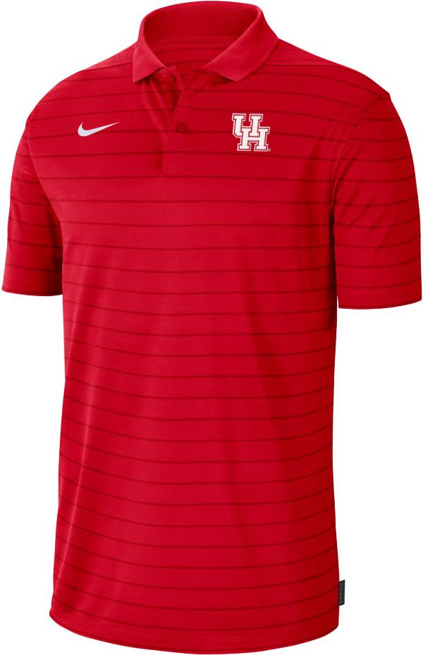 Nike Men's Houston Cougars Red Football Sideline Victory Polo