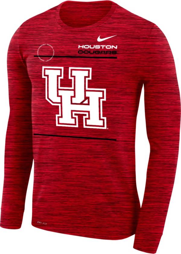 Nike Men's Houston Cougars Red Velocity Legend Long Sleeve T-Shirt